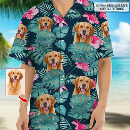 Dog Lovers - Upload Photo Dog - Personalized Hawaiian Shirt - The Next Custom Gift