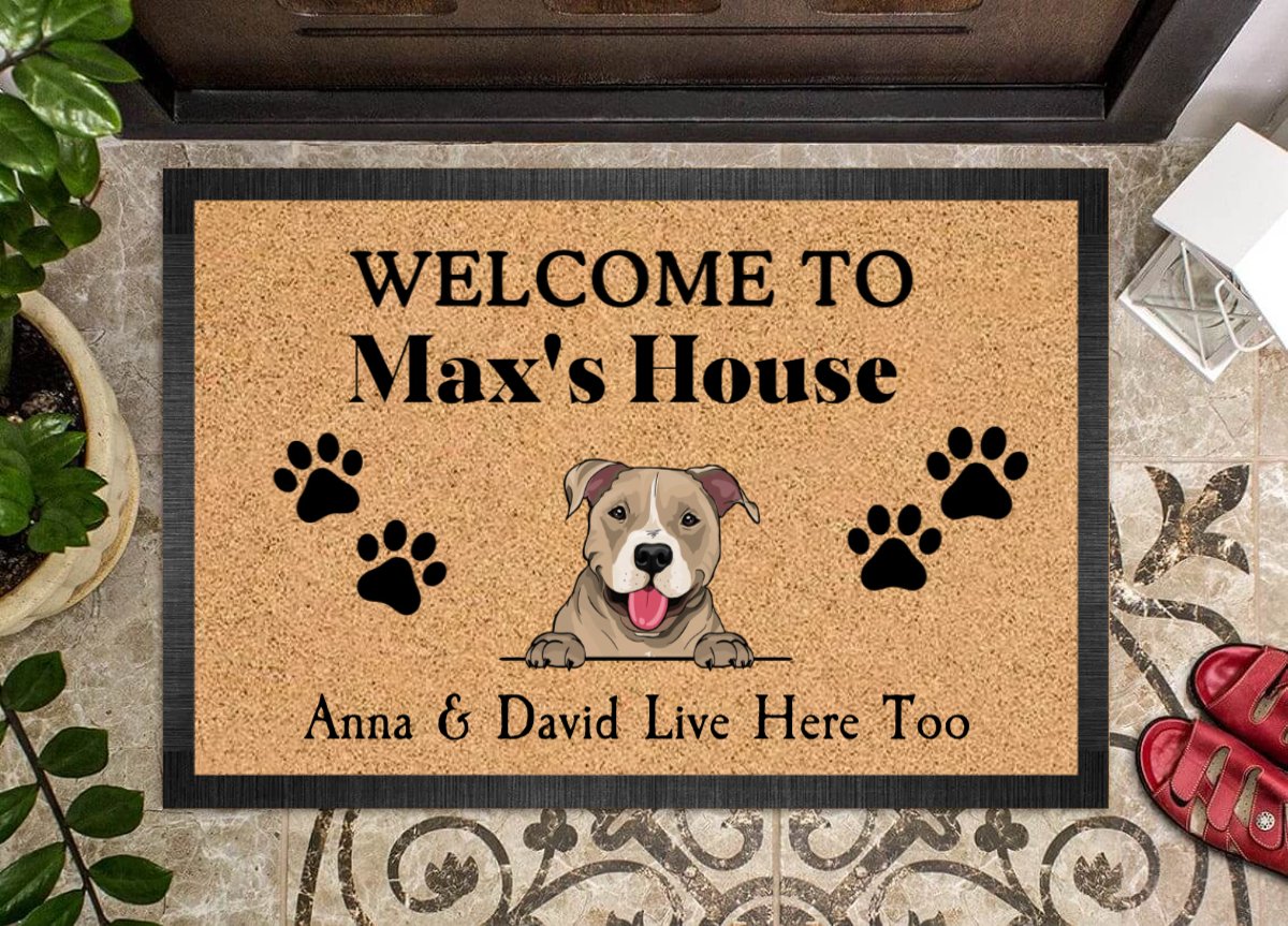 Dog Lovers - Welcome To Dog House - Personalized Doormat - The Next Custom Gift