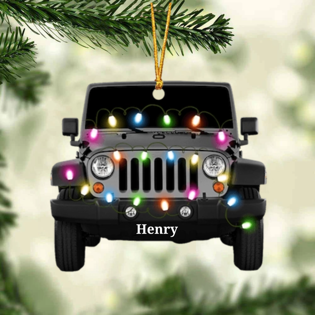 Personalized Car Acrylic Christmas Ornament