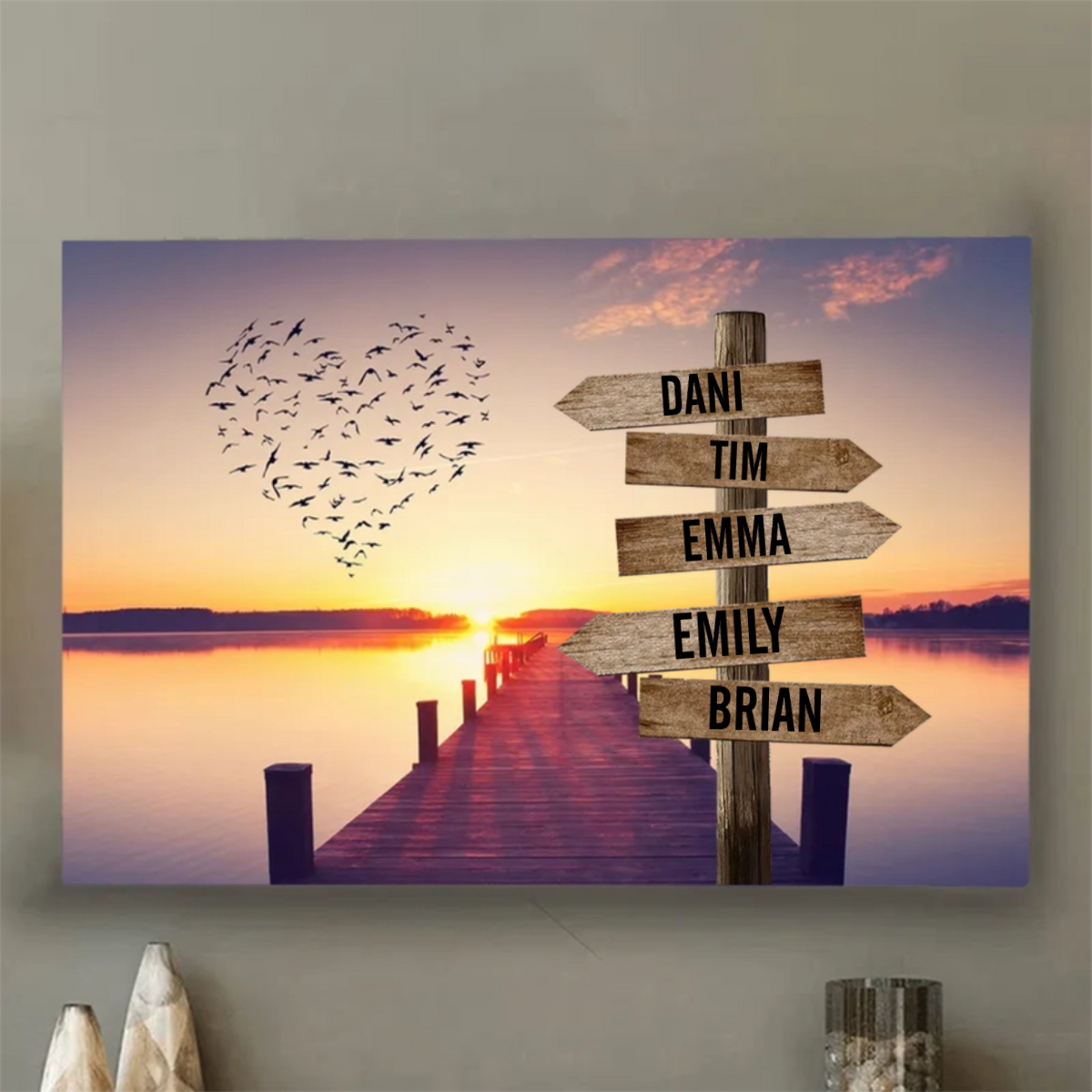 Personalized Name Poster - Beautiful View Best Present for Family