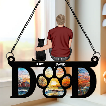 Pet Parents - Personalized Window Hanging Suncatcher Ornament