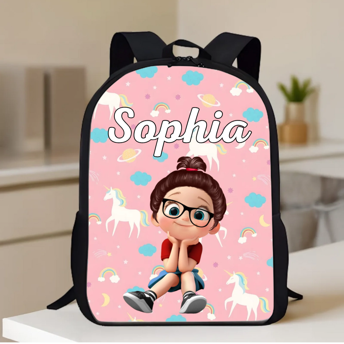 Unicorn, Mermaid, Dinosaur, Space Theme Personalized Backpack