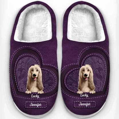 Every Step Filled With Love - Dog & Cat Personalized Custom Fluffy Slippers - Mother's Day, Gift For Pet Owners, Pet Lovers