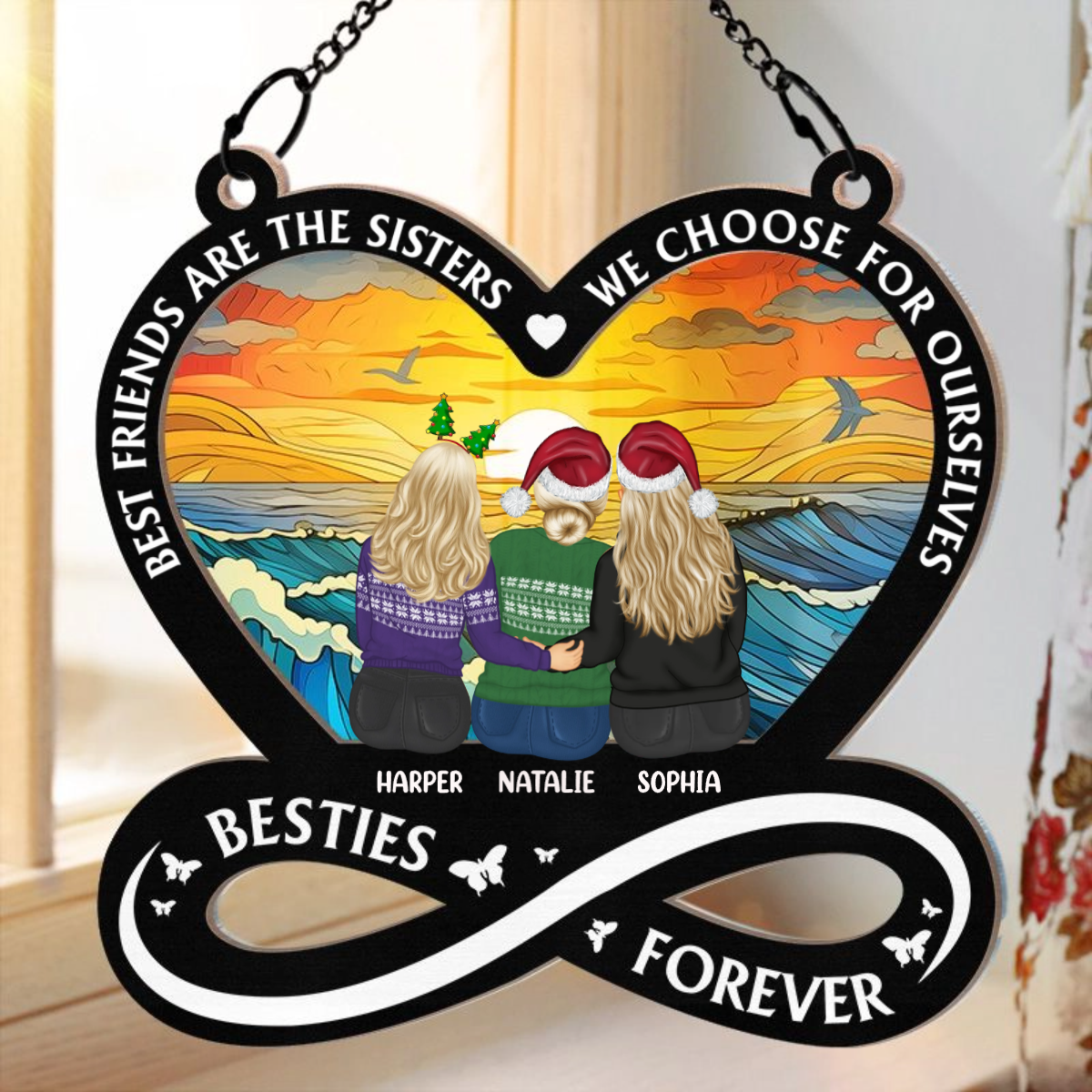 It Takes A Long Time To Grow An Old Friend - Personalized Window Hanging Suncatcher Ornament