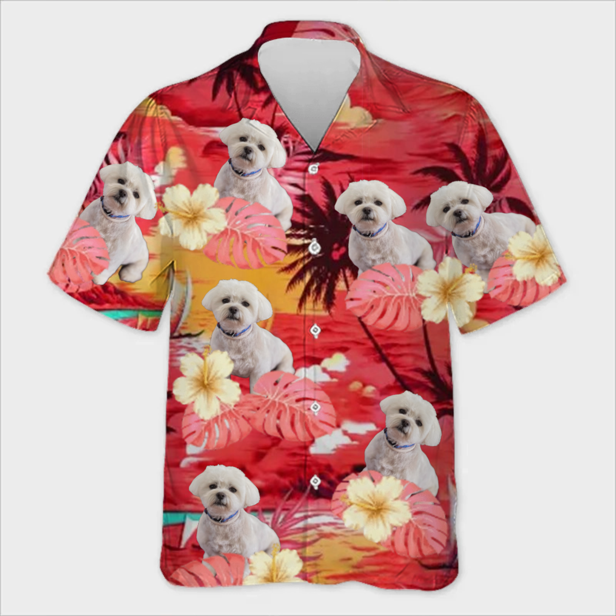 Custom Photo Forget The City, We Enjoy Our Summertime - Personalized Tropical Hawaiian Aloha Shirt - Gift For Pet Owners, Pet Lovers