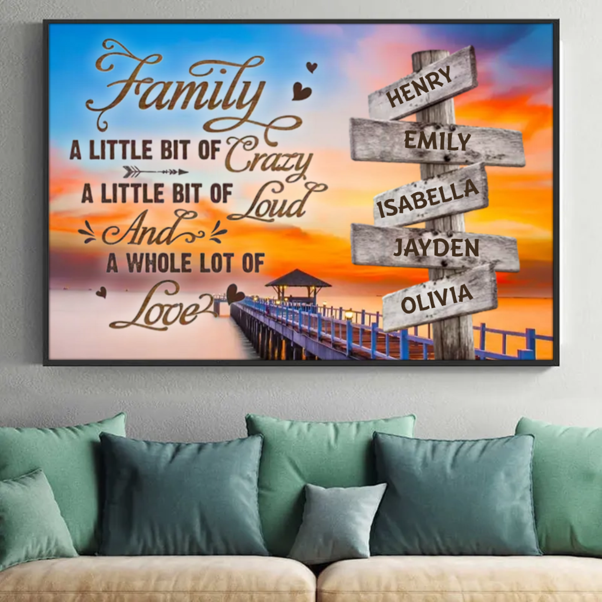 Family Poster Wall Art - Personalized Poster