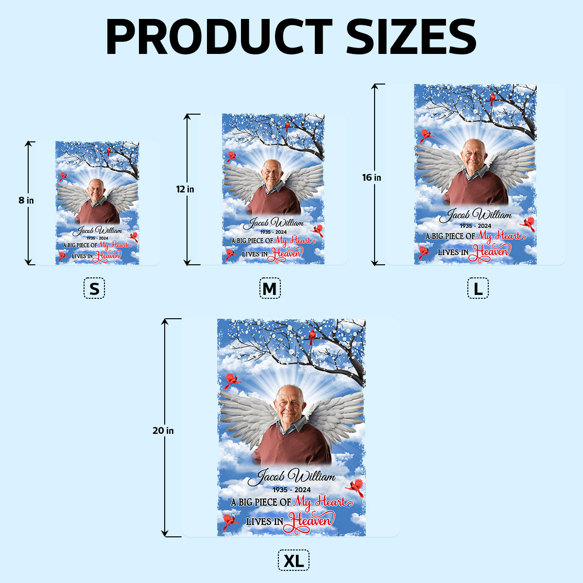 Big Piece Of My Heart Memorial Personalized Car Decal