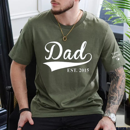 Custom Dad Shirt Est Shirt Any Year Funny Gift For Dad New Daddy Fathers Day Custom Crewneck Hoodie