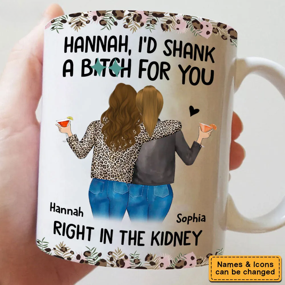 Personalized Gift For Friend Sip Coffee, Share Laughs, Support Each Other Mug