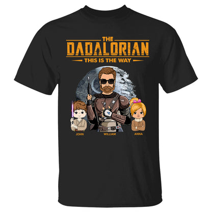 The Dadalorian This Is The Way Custom Shirt for Dad - Personalized Father's Day Gift