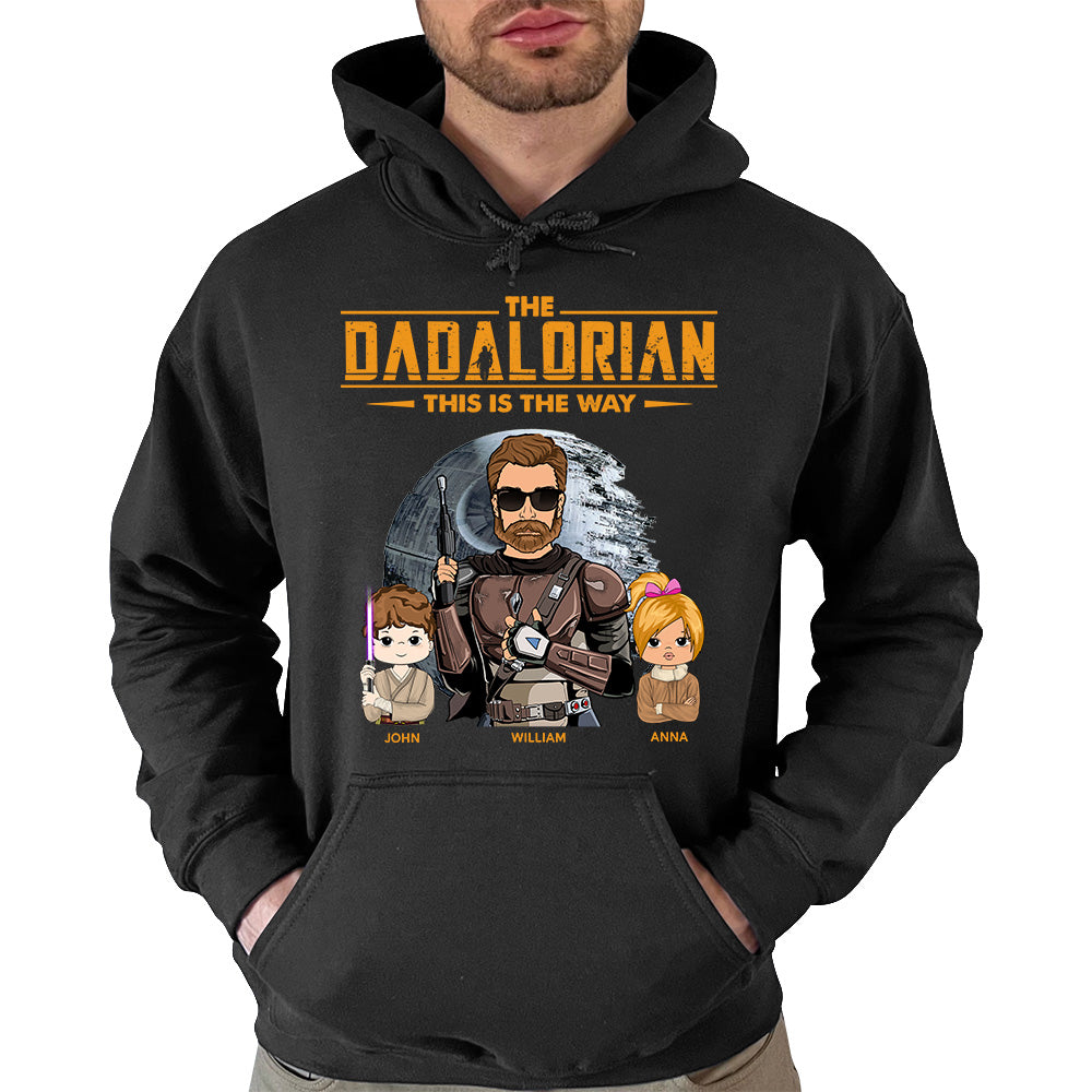 The Dadalorian This Is The Way Custom Shirt for Dad - Personalized Father's Day Gift