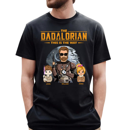 The Dadalorian This Is The Way Custom Shirt for Dad - Personalized Father's Day Gift