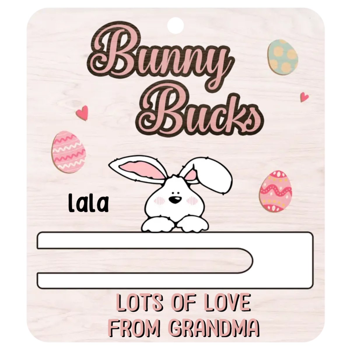 Easter Day - Bunny Bucks, Happy Easter Day - Personalized Money Holder - The Next Custom Gift