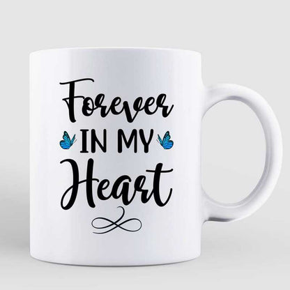 Dog Memorial Back View Butterflies Personalized Mug