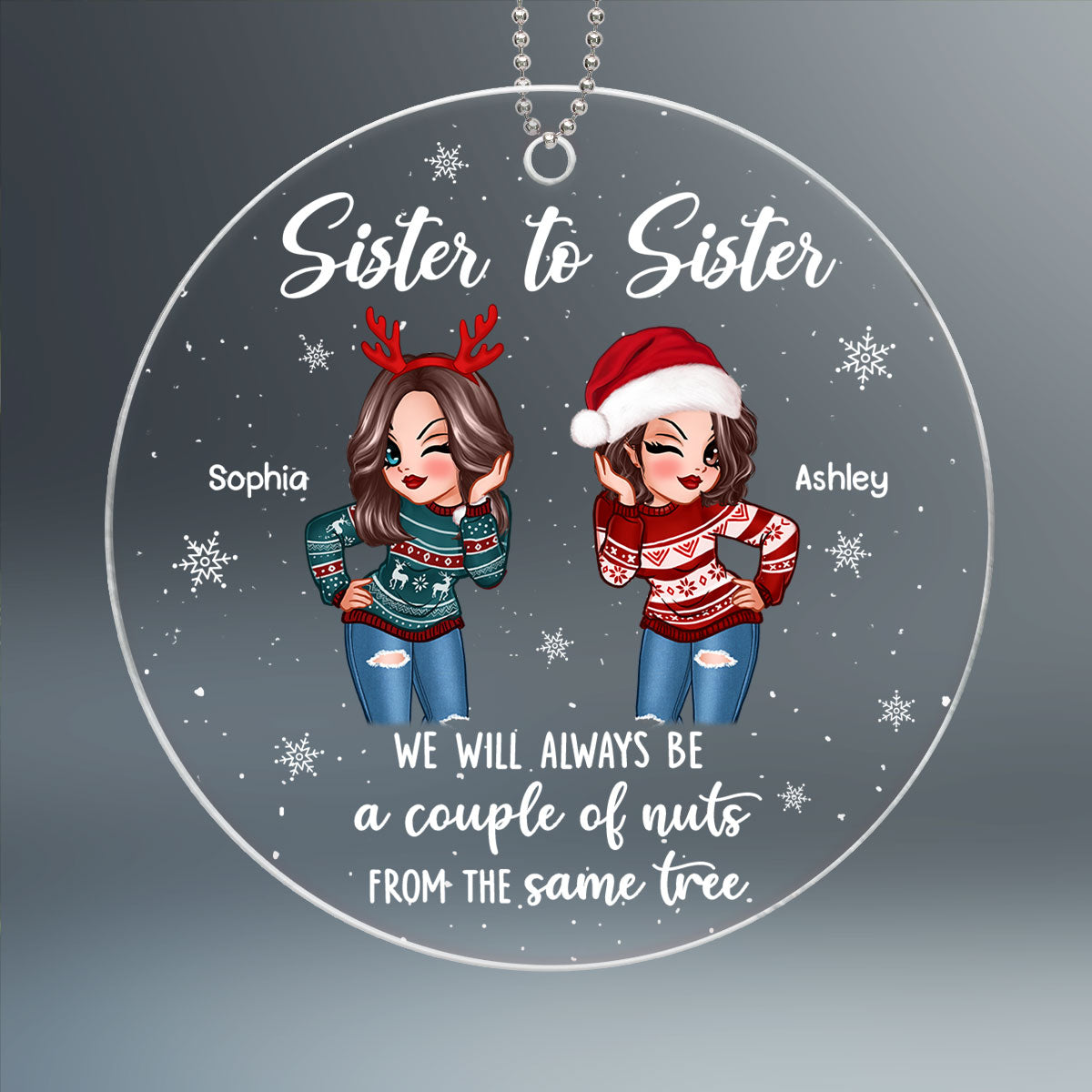 Couple Of Nuts Sisters Best Friend Gift Personalized Acrylic Ornament