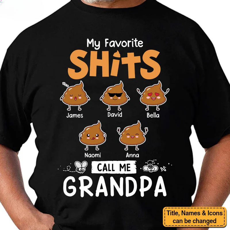Personalized My Favorite People Call Me Grandpa Shirt - Hoodie - Sweatshirt