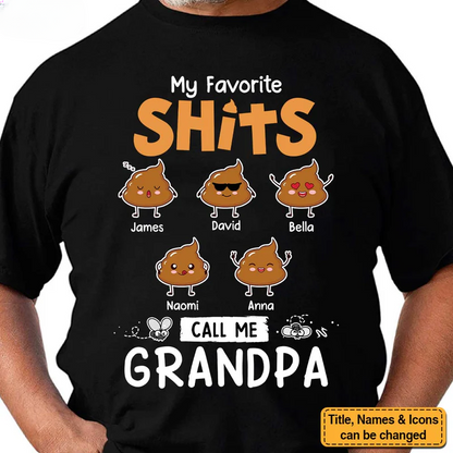 Personalized My Favorite People Call Me Grandpa Shirt - Hoodie - Sweatshirt