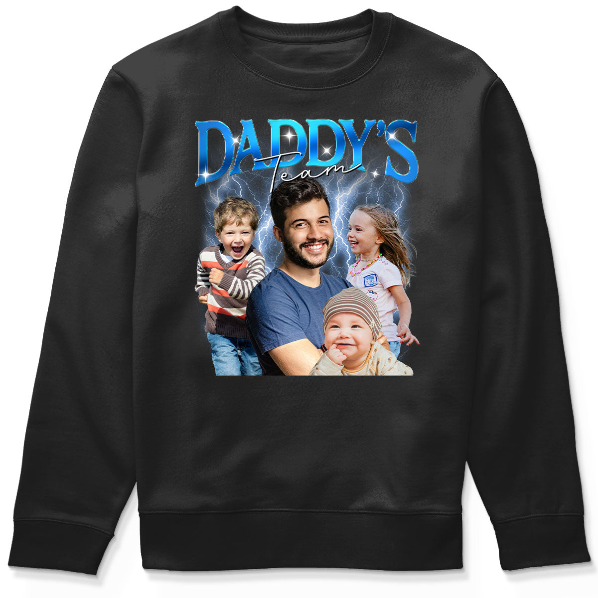 Bootleg Daddy‘s Team Photos Insert Personalized Shirt, Father's Day Gift For Dad, Husband