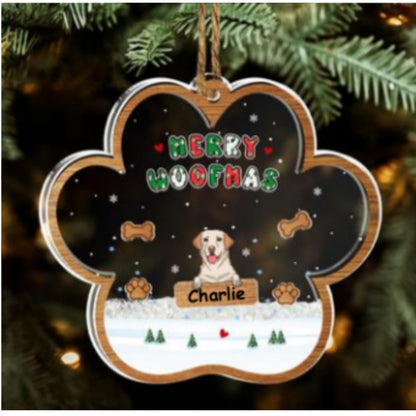 Woofmas Winter - Personalized Custom Acrylic Ornament