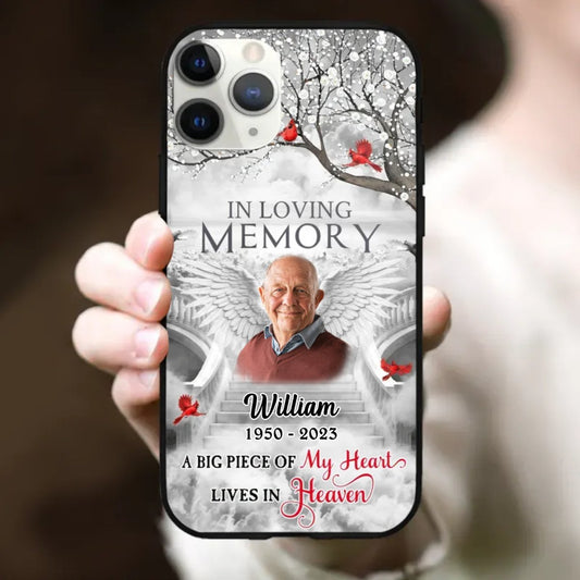 Family - A Big Piece Of My Heart Lives In Heaven - Personalized Phone Case - The Next Custom Gift