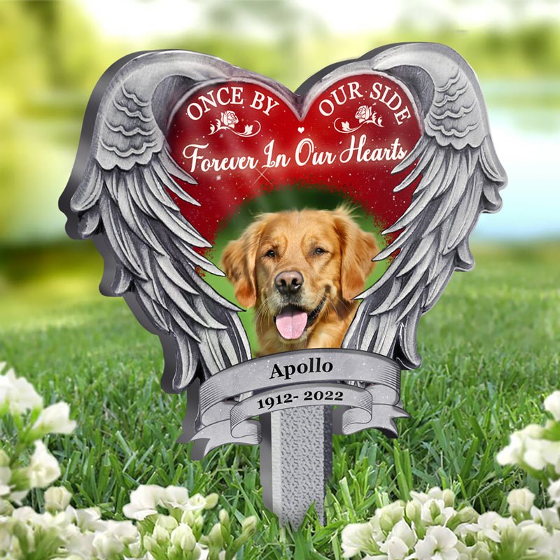 Family - Always On Our Minds Forever In Our Hearts - Personalized Garden Stake - The Next Custom Gift