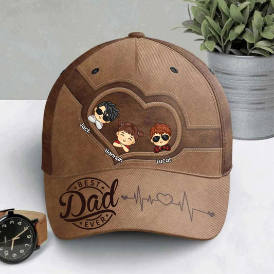 Family - Best Dad Ever - Family Personalized Custom Cap - The Next Custom Gift