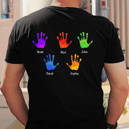 Family - Dad/ Grandpa Deserves A Pat On The Back - Personalized Shirt - The Next Custom Gift