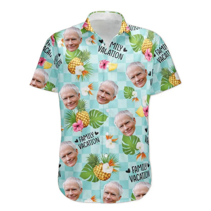Family - Family Vacation - Personalized Photo Hawaiian Shirt - The Next Custom Gift