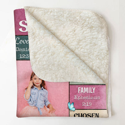 Family - God Says I Am - Personalized Photo Blanket (BU) - The Next Custom Gift
