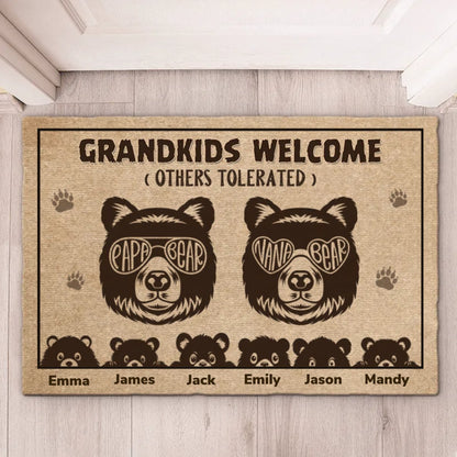 Family - Grandkids Welcome(Others Tolerated) - Personalized Doormat - The Next Custom Gift