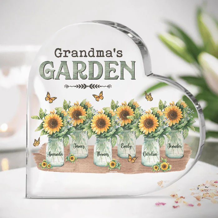 Family - Grandma Birthday Gifts, Grandmother Gift Ideas - Personalized Acrylic Plaque - The Next Custom Gift