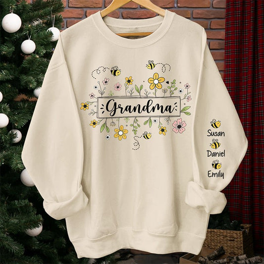 Family - Grandma Garden Full Of Love - Personalized Sweatshirt - The Next Custom Gift