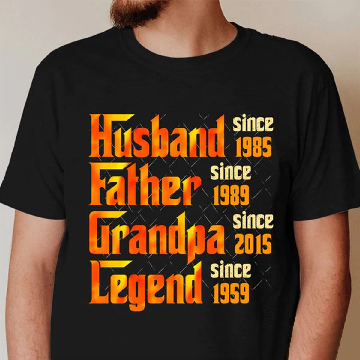Family - Husband Father Grandpa - Personalized T - Shirt(BU) - The Next Custom Gift