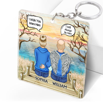 Family - I Will Carry You With Me Until I See You Again - Personalized Acrylic Keychain - The Next Custom Gift