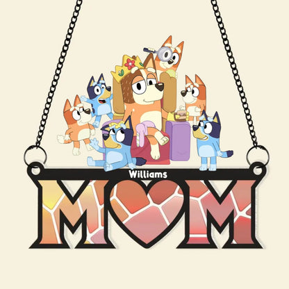 Family - Mom Suncatcher - Personalized Gifts For Mom Suncatcher Ornament - The Next Custom Gift