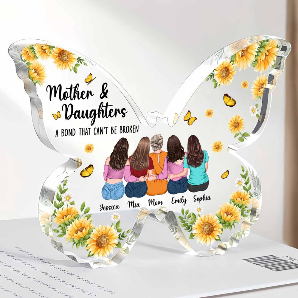 Family - Mother Daughter, Bond That Can't Be Broken - Personalized Acrylic Plaque - The Next Custom Gift