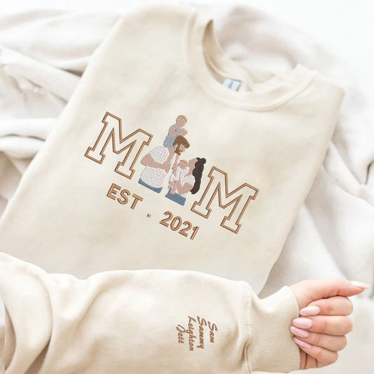 Family - Mother's Day Upload Photo - Personalized Unisex T - Shirt, Hoodie , Sweatshirt - The Next Custom Gift