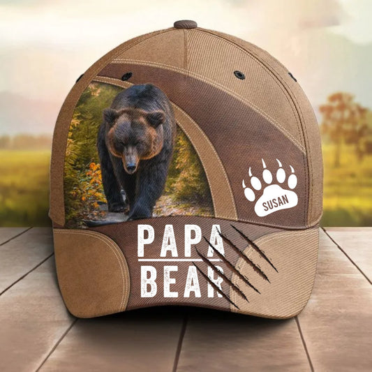 Family - Papa Bear - Personalized Classic Cap (TL) - The Next Custom Gift