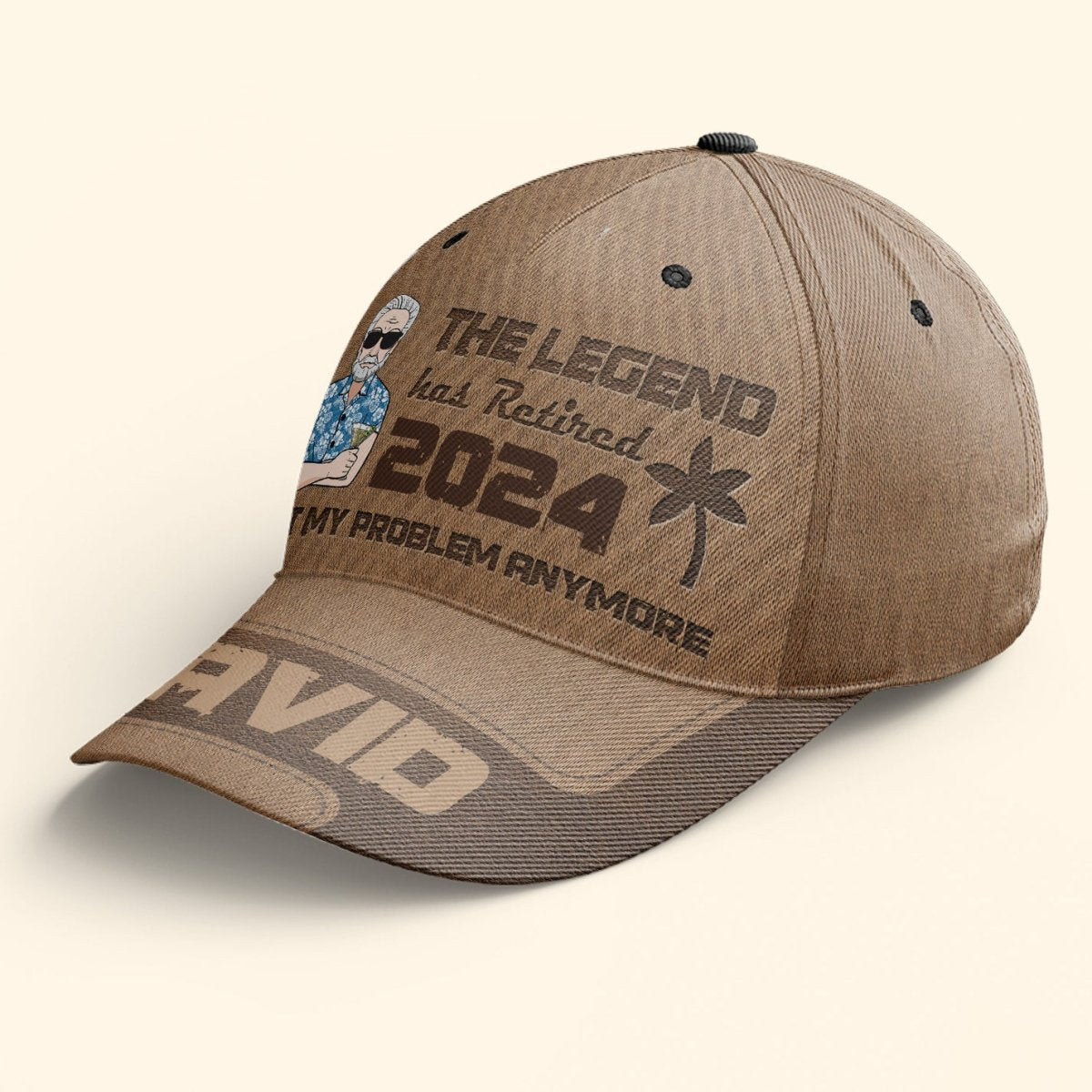 Family - The Legend Has Retired Not My Problem Anymore - Personalized Classic Cap (LH) - The Next Custom Gift