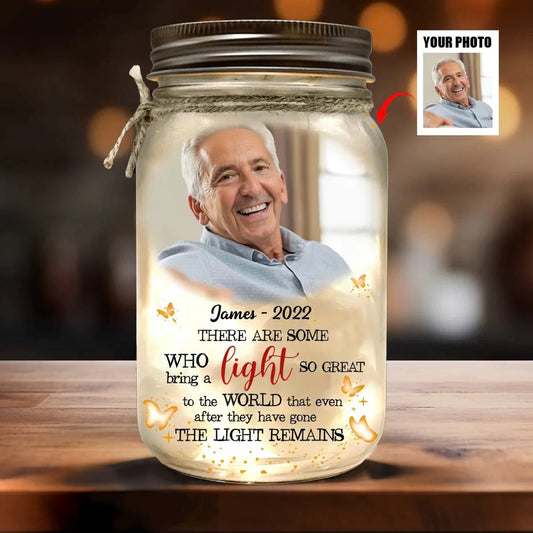 Family - The Light Remains - Personalized Jar Light(BU) - The Next Custom Gift