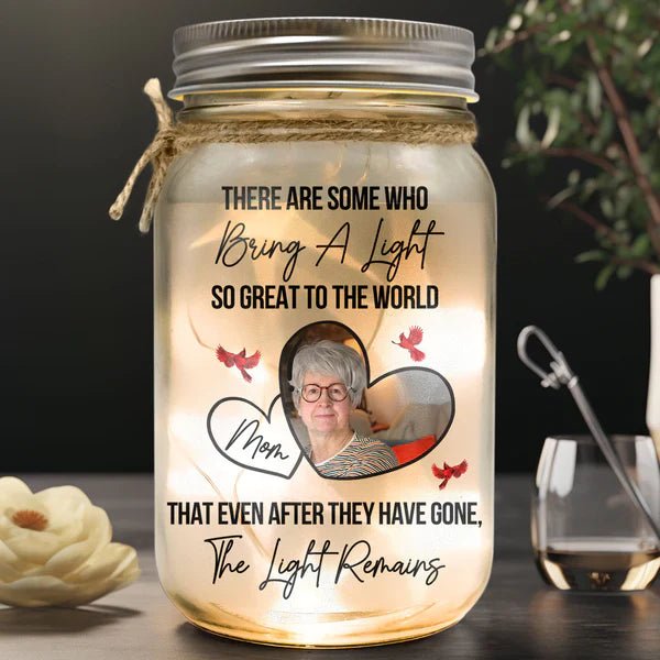 Family - There Are Some Who Bring A Light To The World - Personalized Jar Light(NV) - The Next Custom Gift