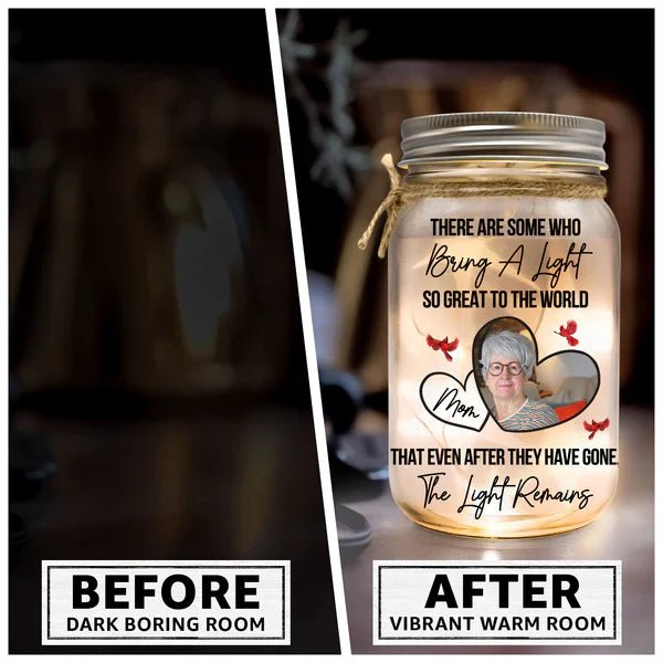 Family - There Are Some Who Bring A Light To The World - Personalized Jar Light(NV) - The Next Custom Gift
