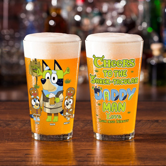 Family - To Dad From The Reasons You Drink - Personalized Beer Glass - The Next Custom Gift