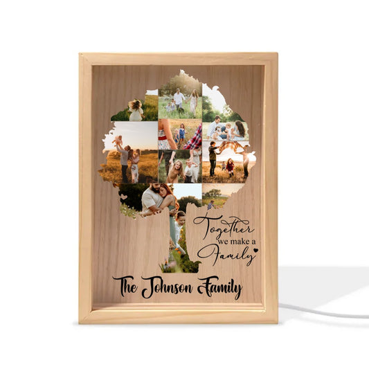 Family - Together We Make A Family - Personalized Frame Light Box (HJ) - The Next Custom Gift