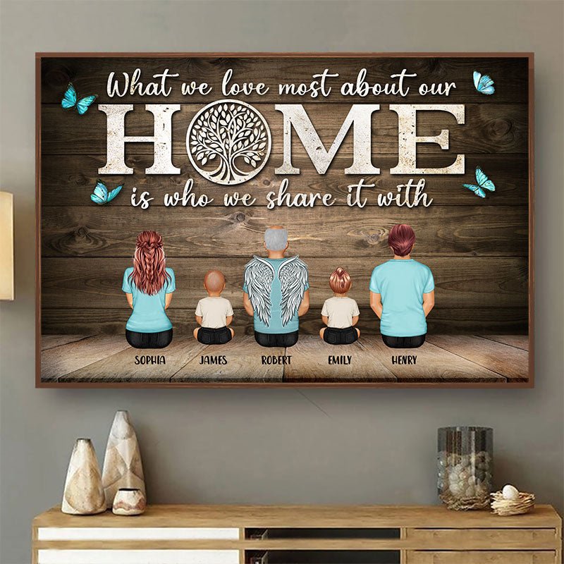 Family - What We Love Most About Our Home - Personalized Poster - The Next Custom Gift