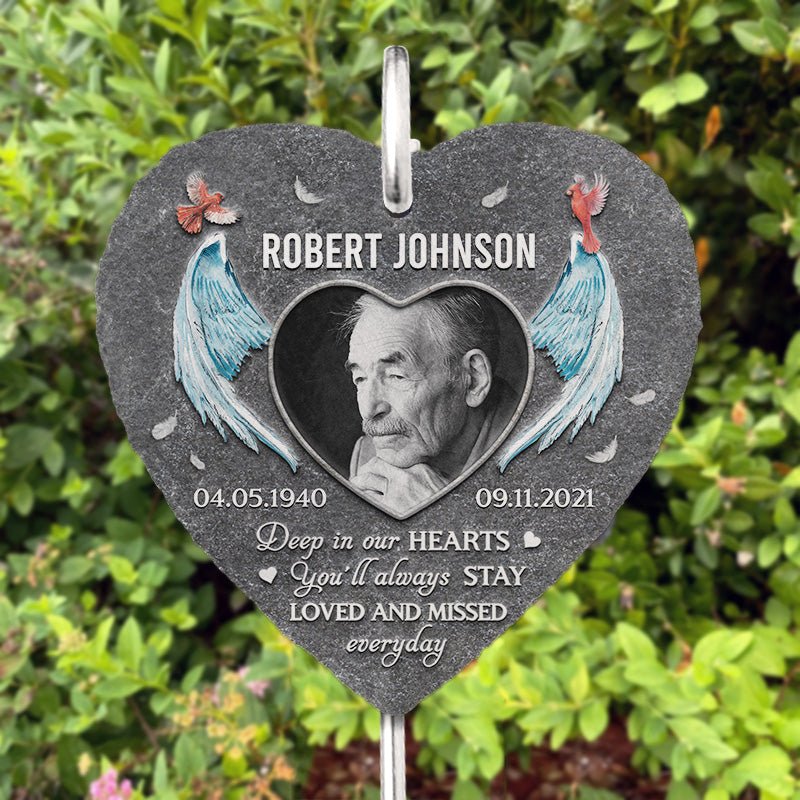 Family - You Will Always Be Loved - Personalized Memorial Garden Slate & Hook - The Next Custom Gift