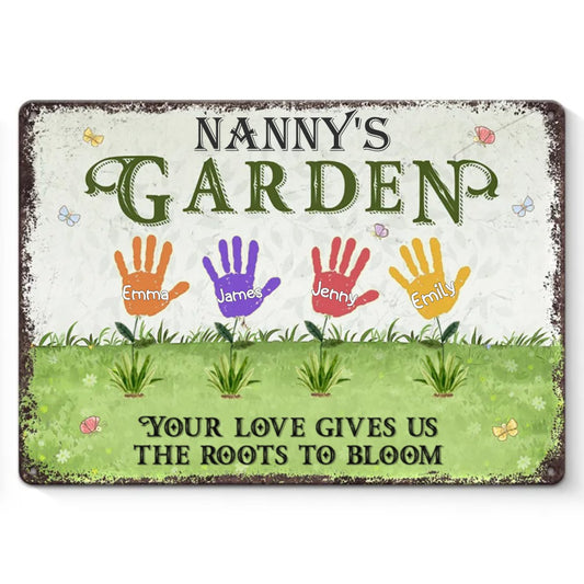 Family - Your Love Gives Us The Roots To Bloom - Personalized Metal Sign - The Next Custom Gift