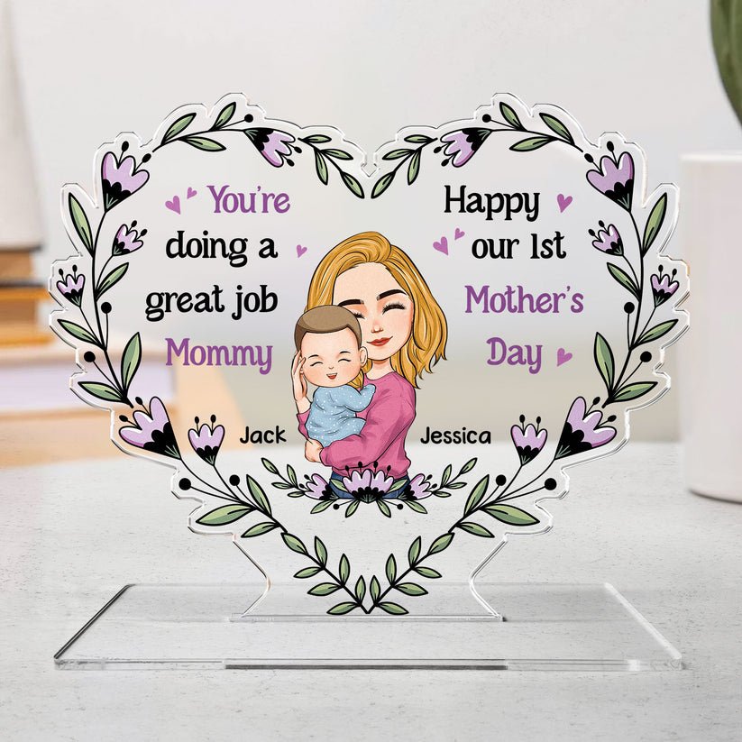 Family - You're Doing A Great Job Mommy - Personalized Acrylic Plaque - The Next Custom Gift