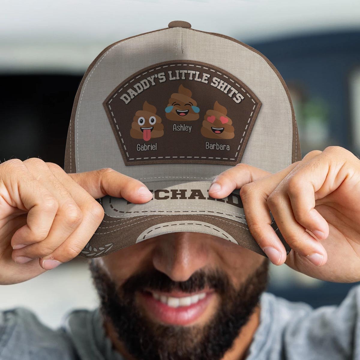 Father - Daddy's Little Sh*ts - Personalized Classic Cap (LH) - The Next Custom Gift
