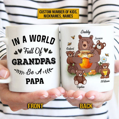 Father - In A World Full Of Grandpas - Personalized Mug - The Next Custom Gift
